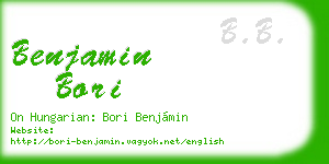 benjamin bori business card